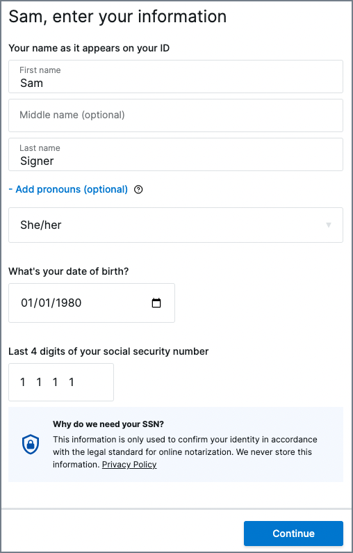 KnowledgeBased Authentication for Signers Proof Help Center