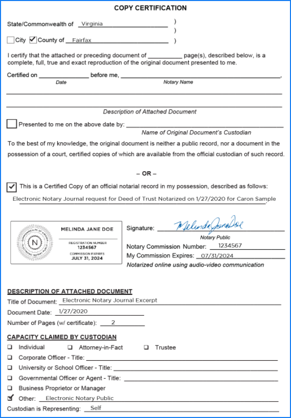 How to handle requests for your Notary journal entries