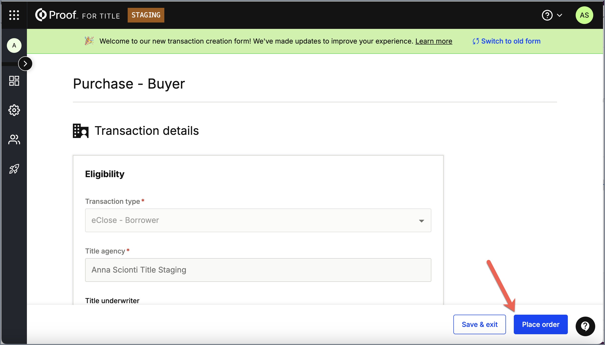 place order transaction creation closing concierge title.jpg