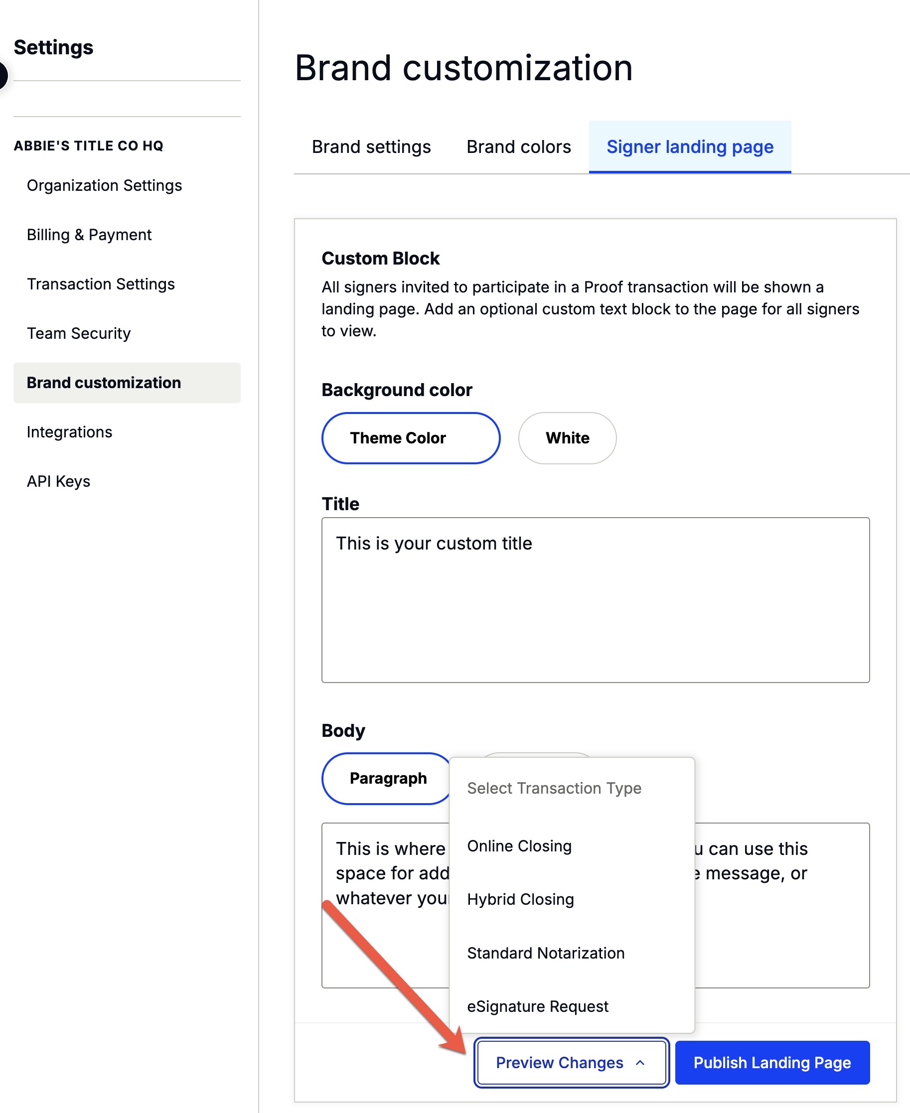signer landing page settings brand customization.jpg