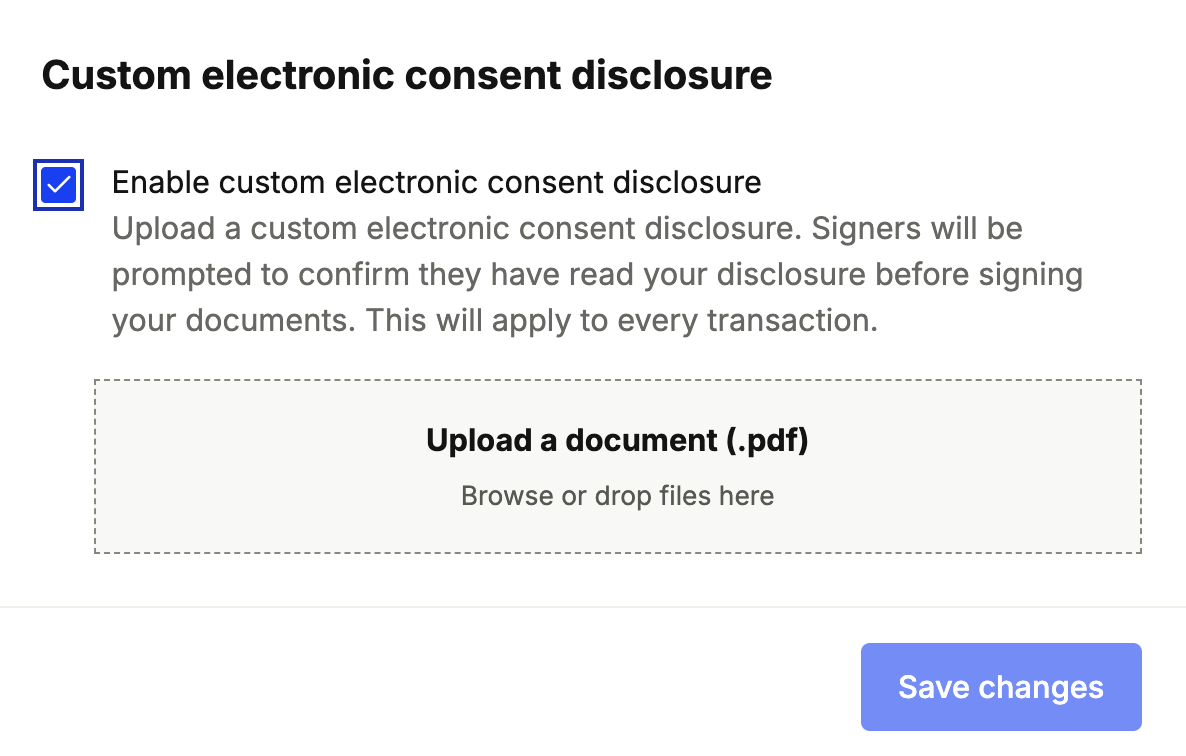 custom electronimc consent disclosure transaction settings.png