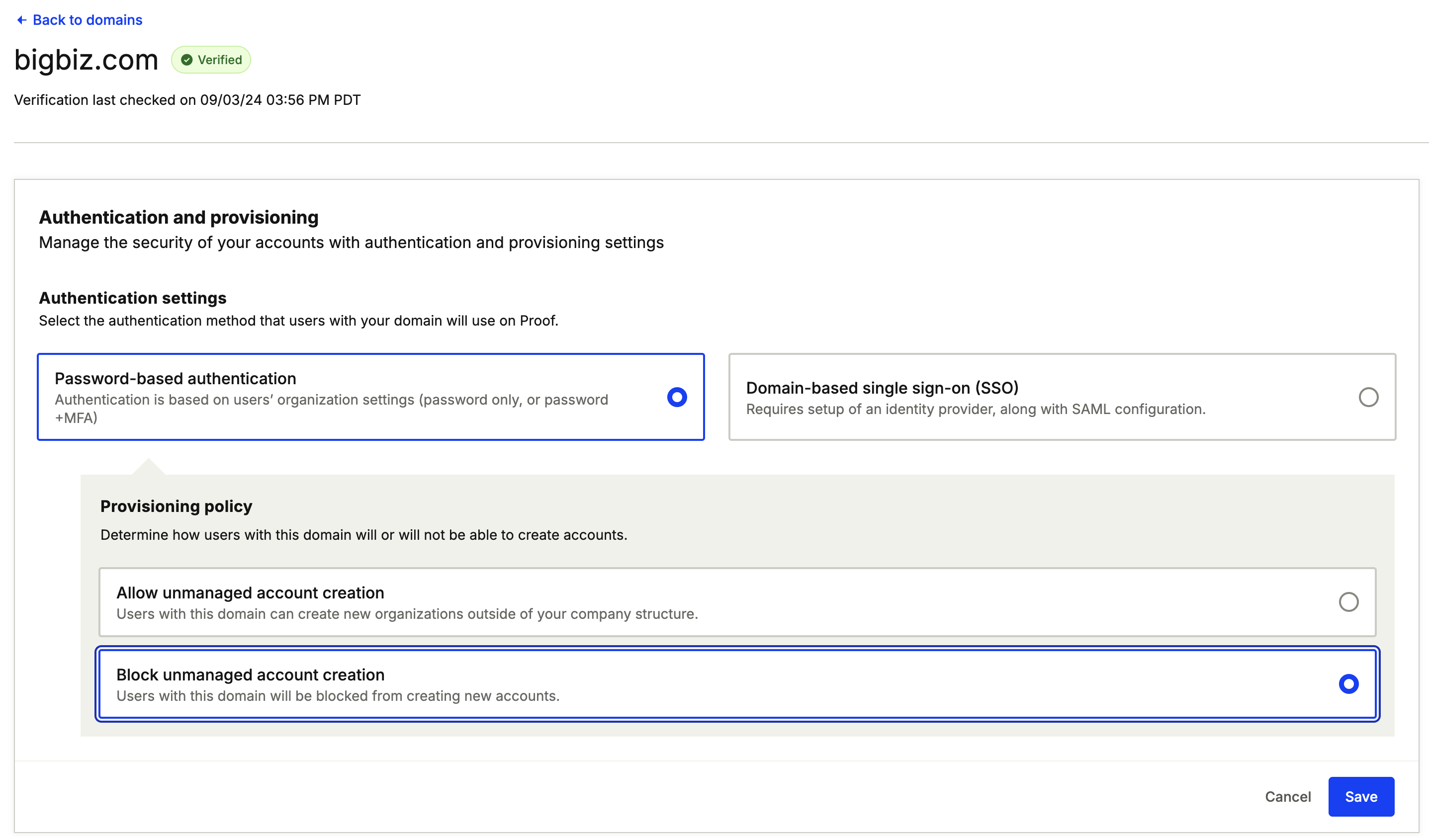block unmanaged account creation command center.png