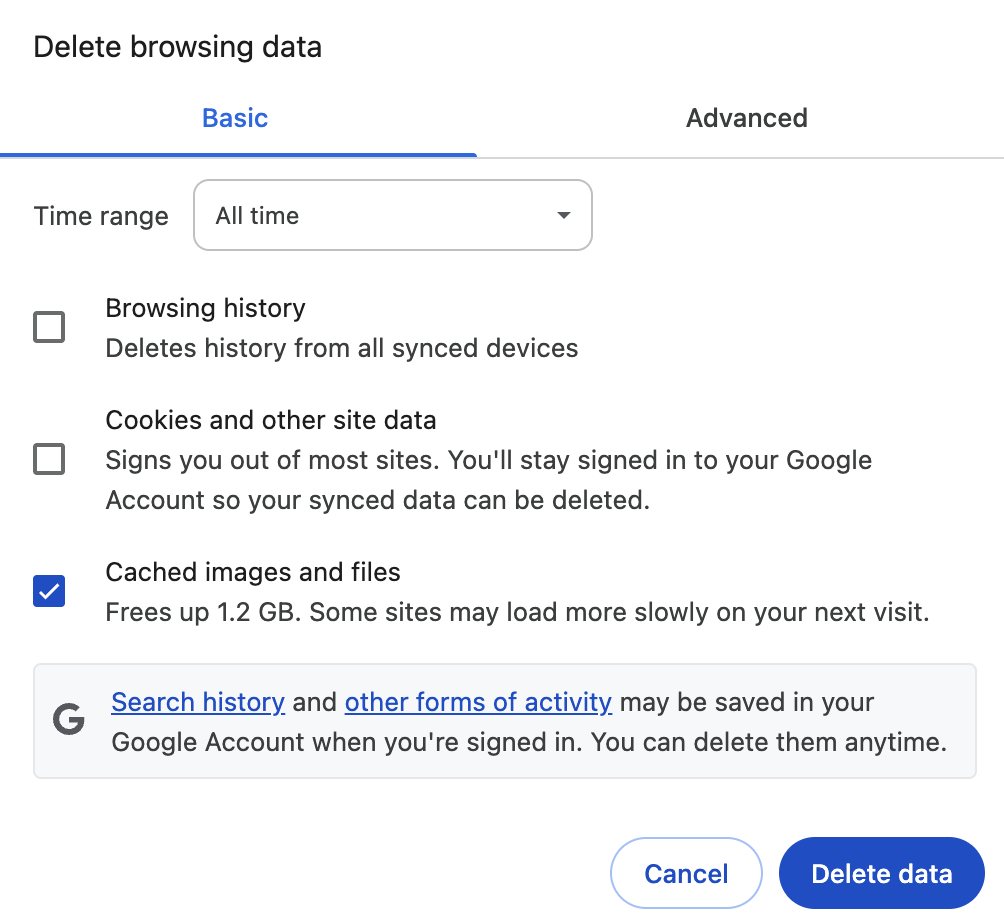 delete browsing data cache chrome.png