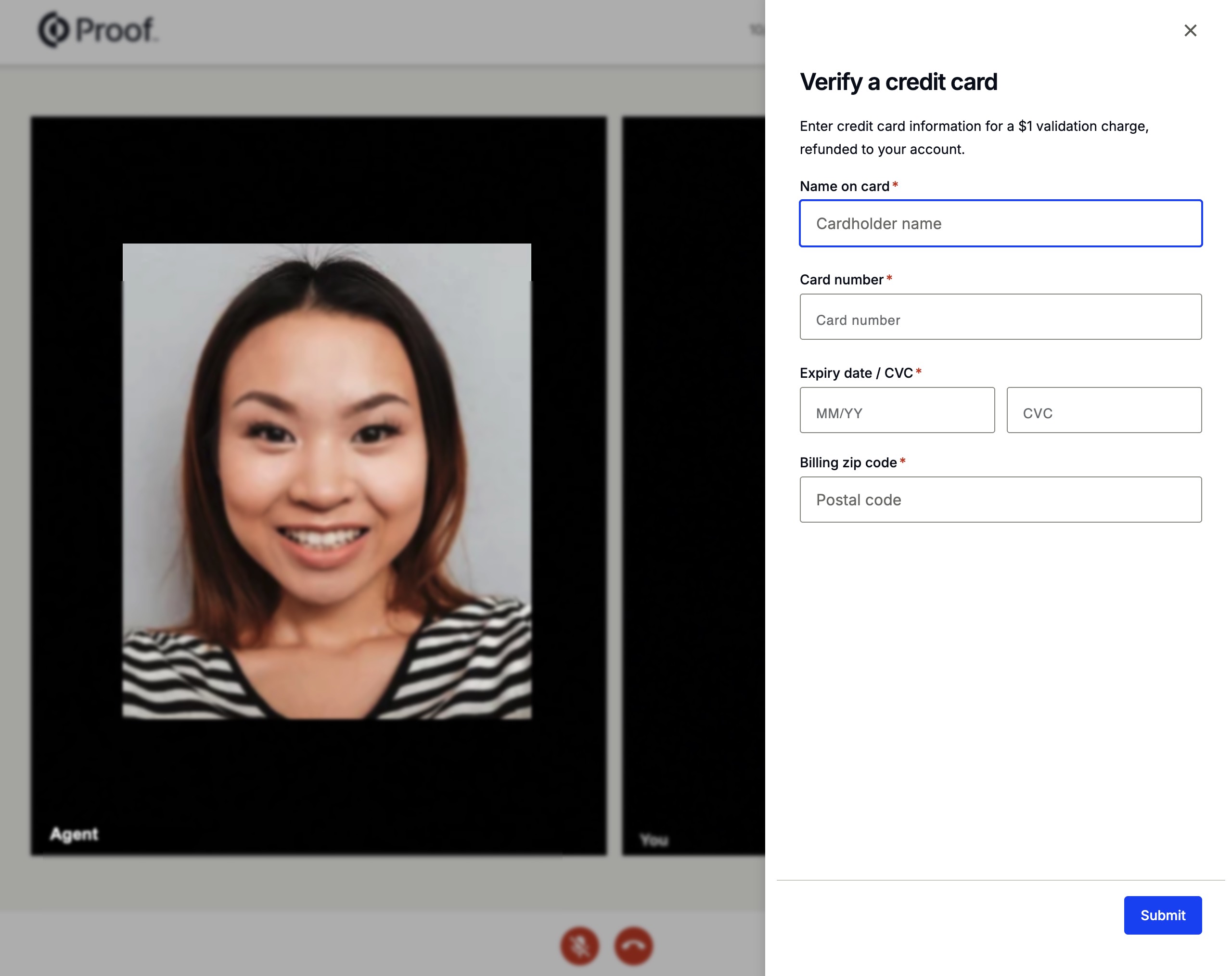Verify your identity with an agent – Proof Help Center