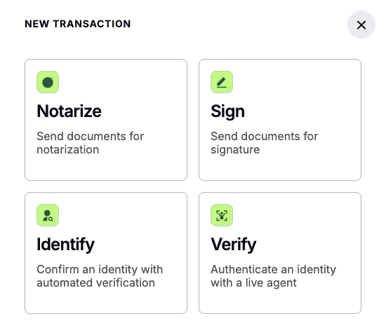 new transaction options business